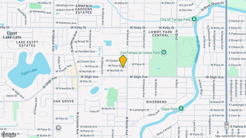 1705 W Norfolk St Map and Location Details