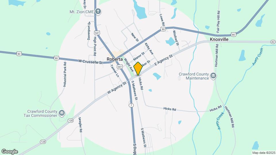 90 E Agency St Map and Location Details