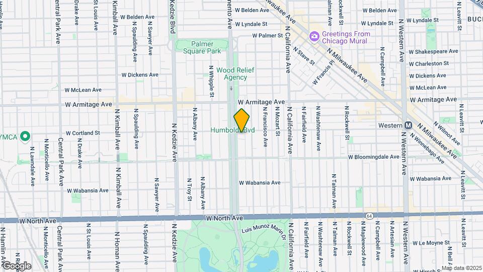 1847 N Humboldt Blvd Map and Location Details