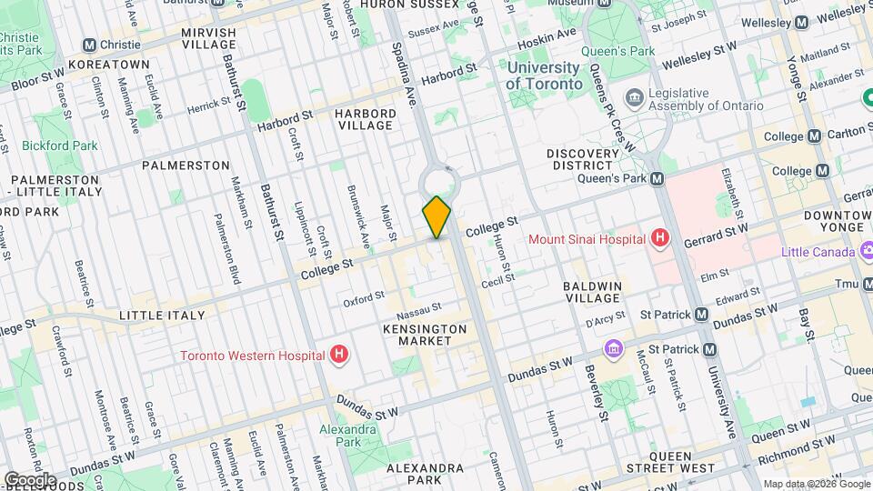 283 College St Map and Location Details