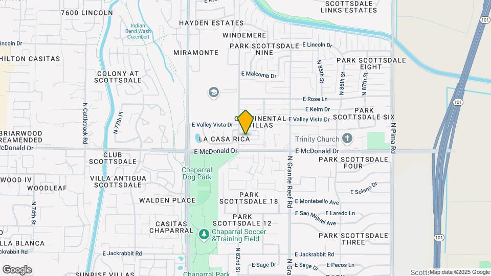 8212 E Rovey Ave Map and Location Details
