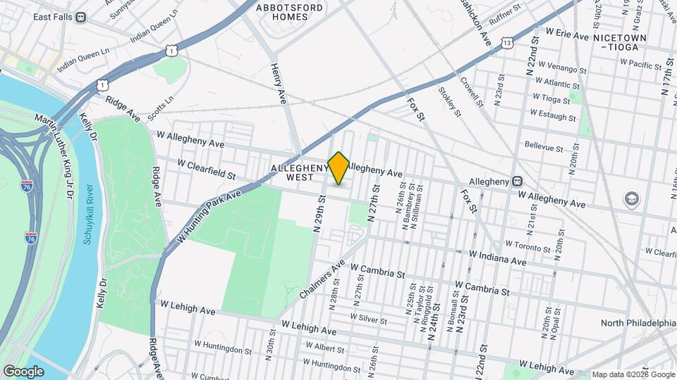 2828 W Clementine St Map and Location Details