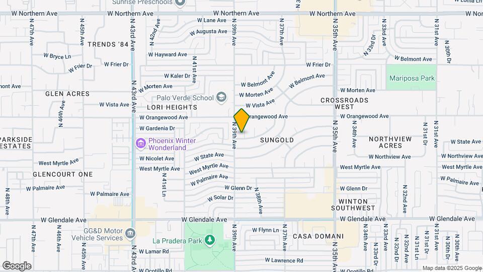7342 N 38th Dr, Unit 1 Mapa y Detalles de la Ubicación