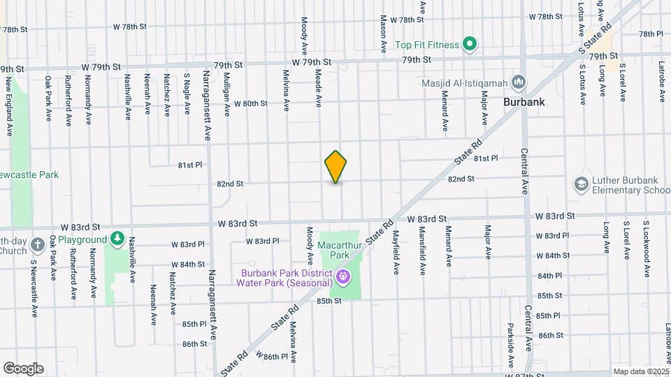 8206 McVicker Ave Map and Location Details