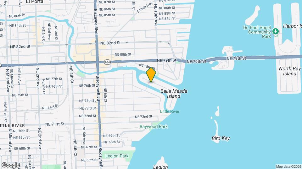924 Belle Meade Island Dr Map and Location Details