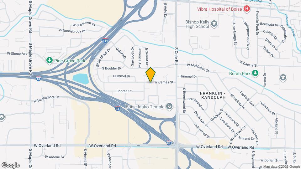 7631 W Camas St Map and Location Details