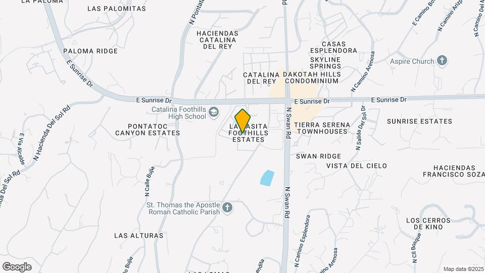 5454 N La Casita Dr Map and Location Details