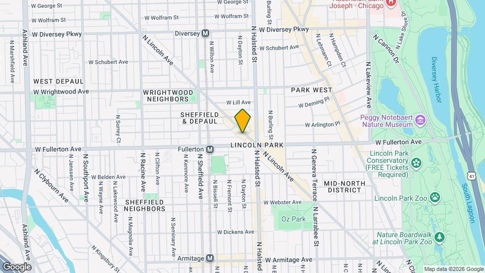 2430 N Lincoln Ave Map and Location Details