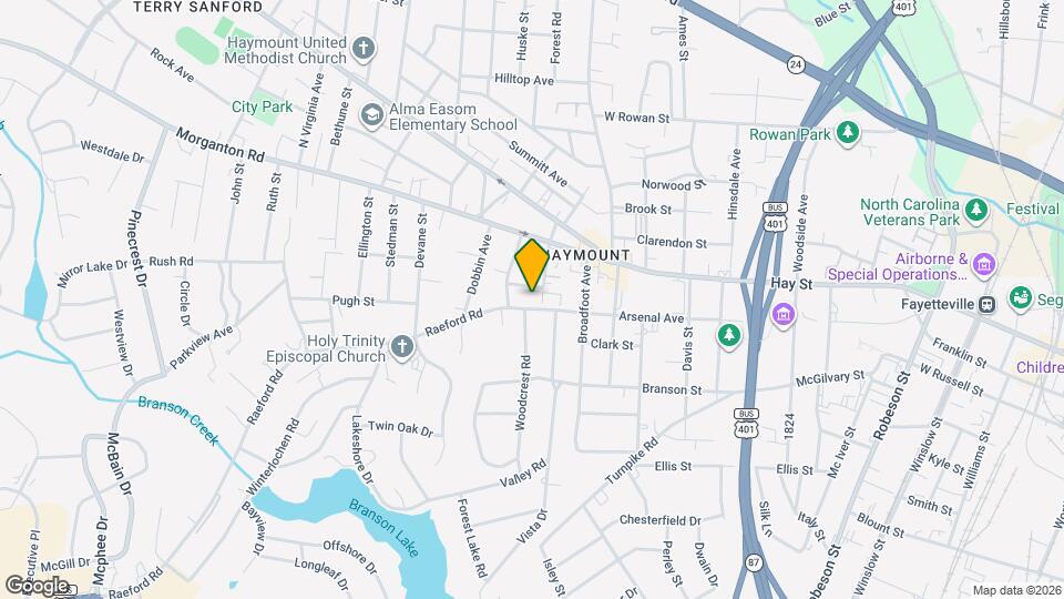 1406 Raeford Rd Map and Location Details