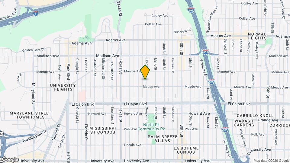 4428.5 Oregon St Map and Location Details