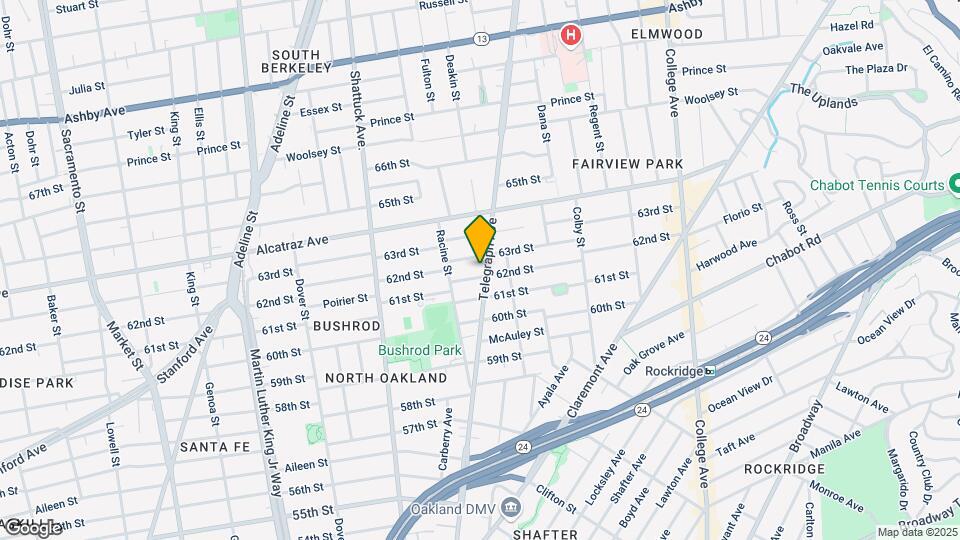 6211 Telegraph Ave, Unit 24 Mapa y Detalles de la Ubicación