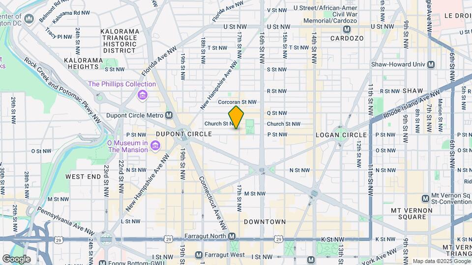 1502 17th St NW Map and Location Details