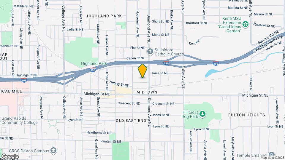 935 Baraga St NE Map and Location Details