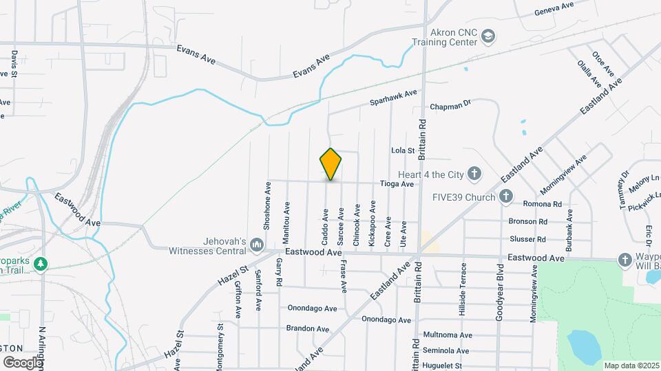 1284 Tioga Ave Map and Location Details