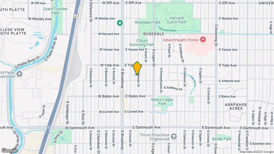 2765 S Sherman St Map and Location Details