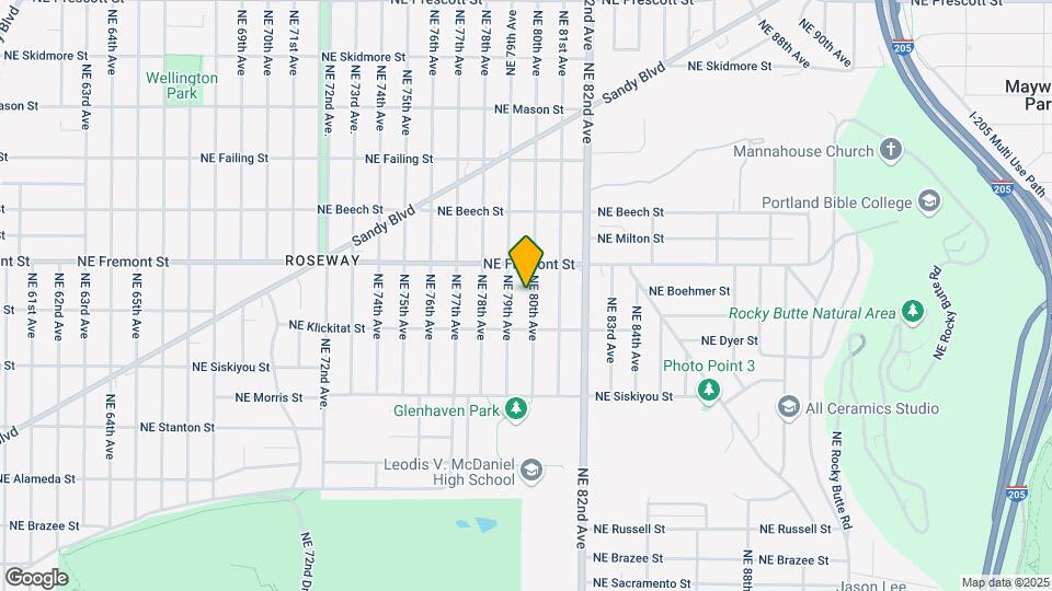 3405 NE 80th Ave, Unit NEPortland/Roseway Map and Location Details