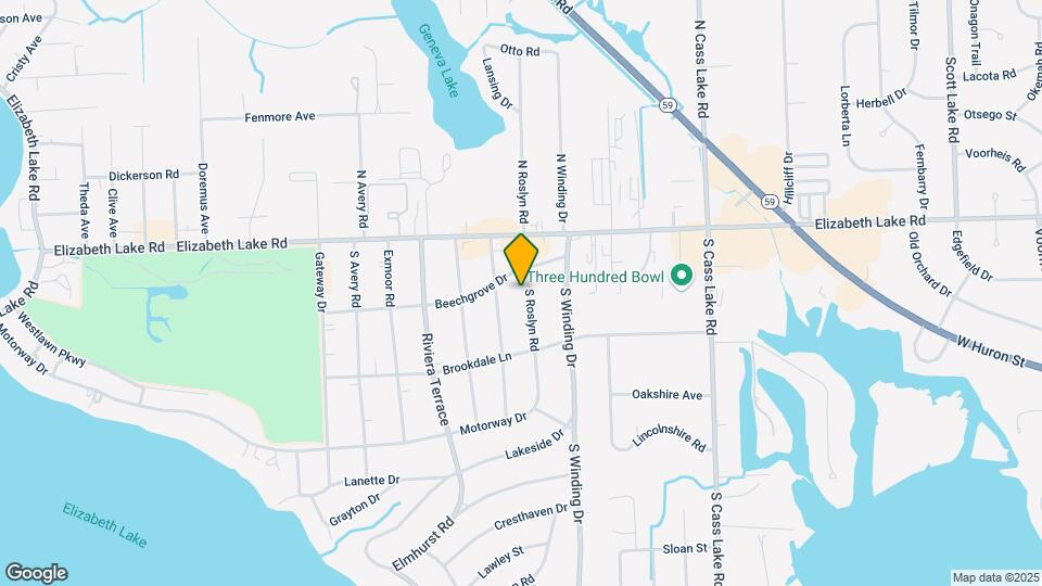 126 S Roslyn Rd Map and Location Details