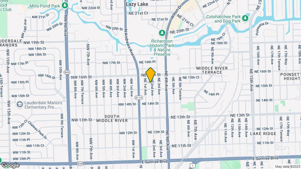 1513 NE 2nd Ave Mapa y Detalles de la Ubicación