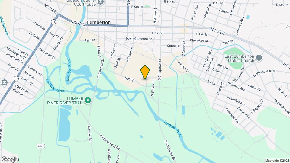 608 S Sycamore St Map and Location Details