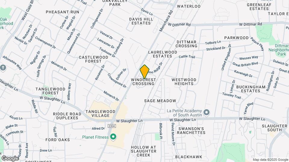 9323 Menchaca Rd Map and Location Details
