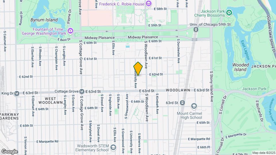 6209 S University Ave, Unit 2N Map and Location Details