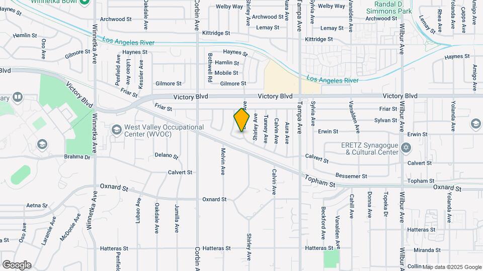 19531 Calvert St Map and Location Details