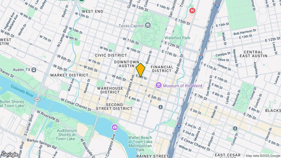 610 Brazos St, Unit Jr. 1 Bedroom 04-2904 Map and Location Details