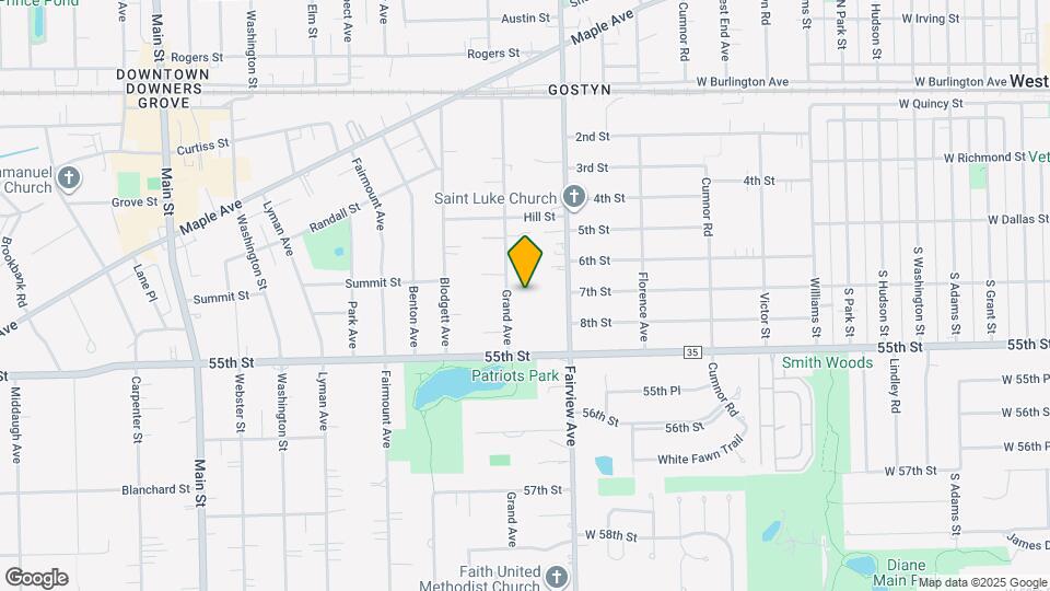 5341 Grand Ave Map and Location Details