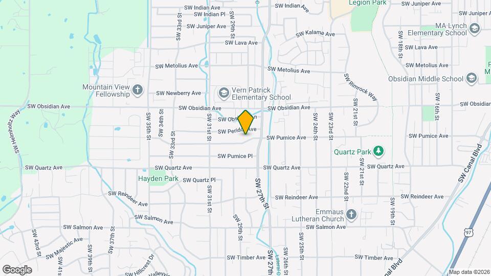 2827 SW Pumice Ave Map and Location Details