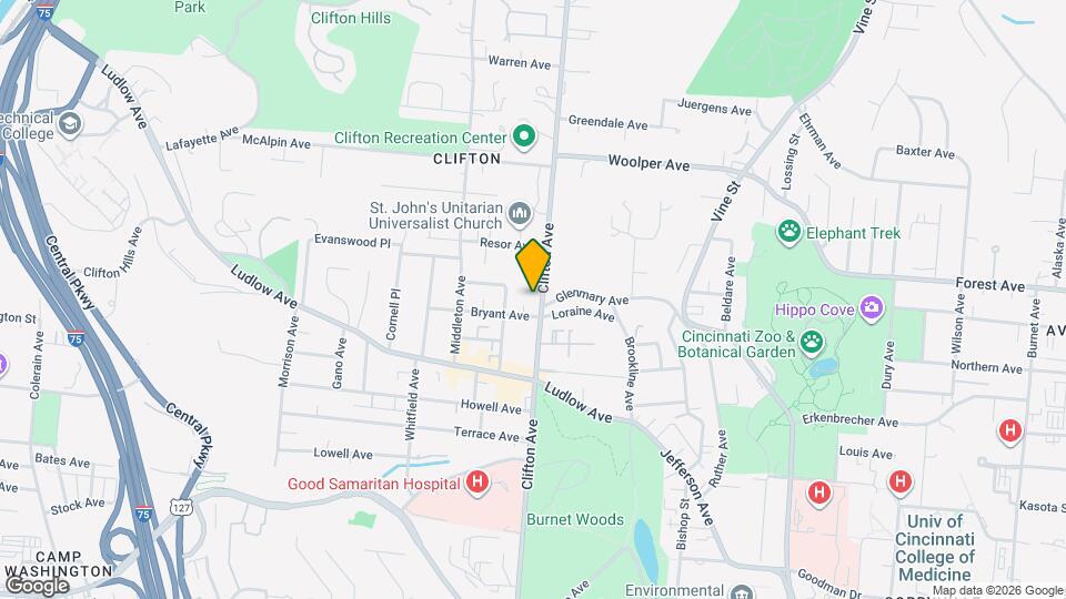 3507 Clifton Ave Map and Location Details