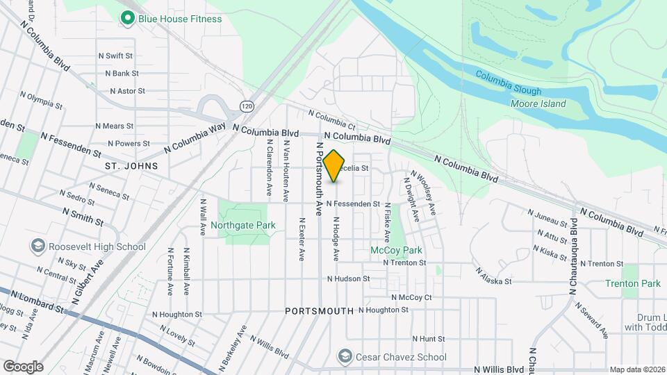 9545 N Hodge Ave Map and Location Details