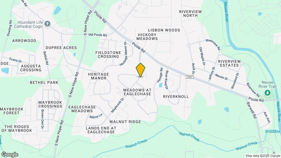 1609 Maybrook Dr Map and Location Details