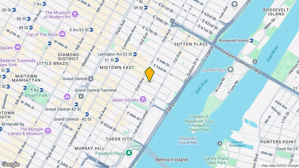323 E 50th St Mapa y Detalles de la Ubicación