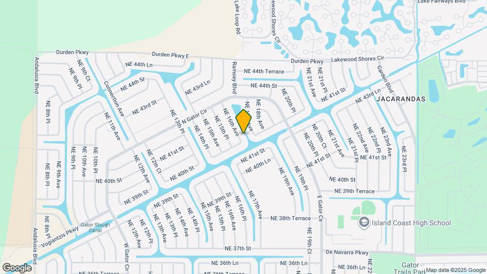 4105 NE 16th Ave Map and Location Details