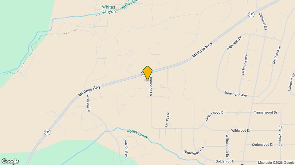 16200 Mt Rose Hwy Map and Location Details