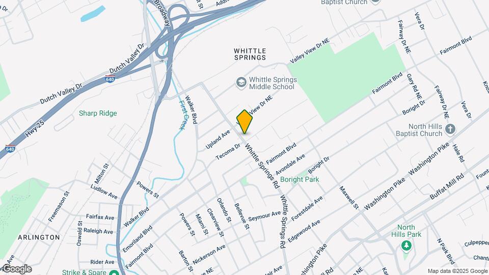 3704 Whittle Springs Rd Map and Location Details