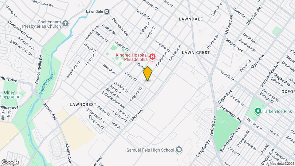 6007 Bingham St Map and Location Details