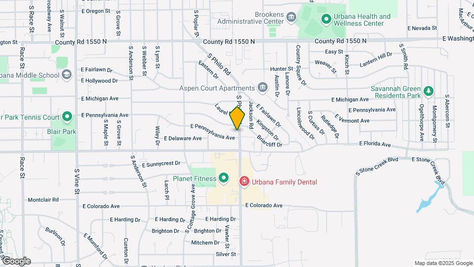 1505 Philo Rd Map and Location Details