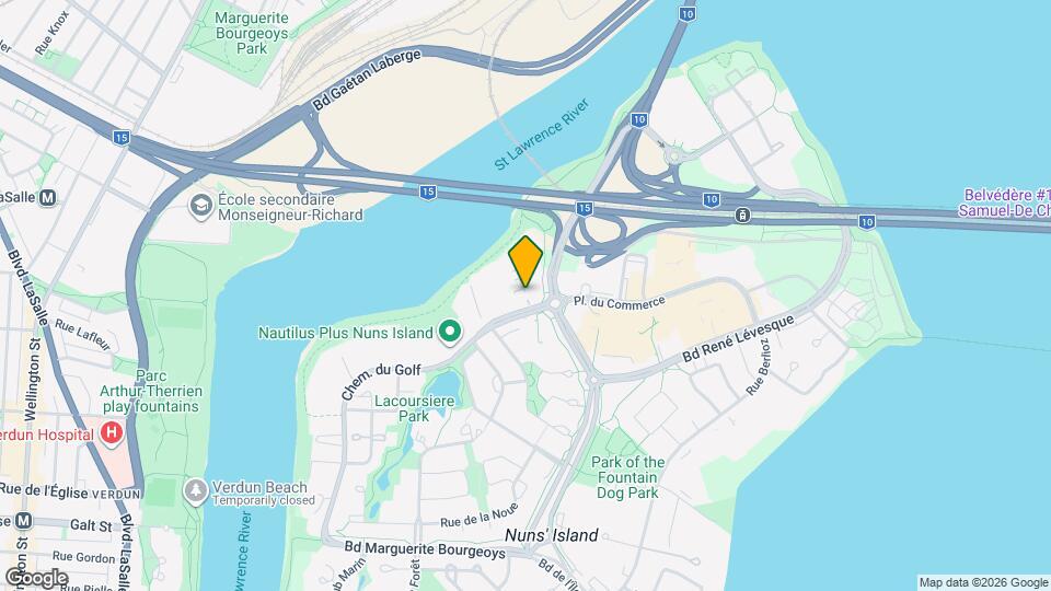 SAX condominium Ile des Soeurs Map and Location Details