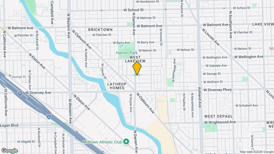 2855 N Damen Ave, Unit 2855 N Damen Mapa y Detalles de la Ubicación