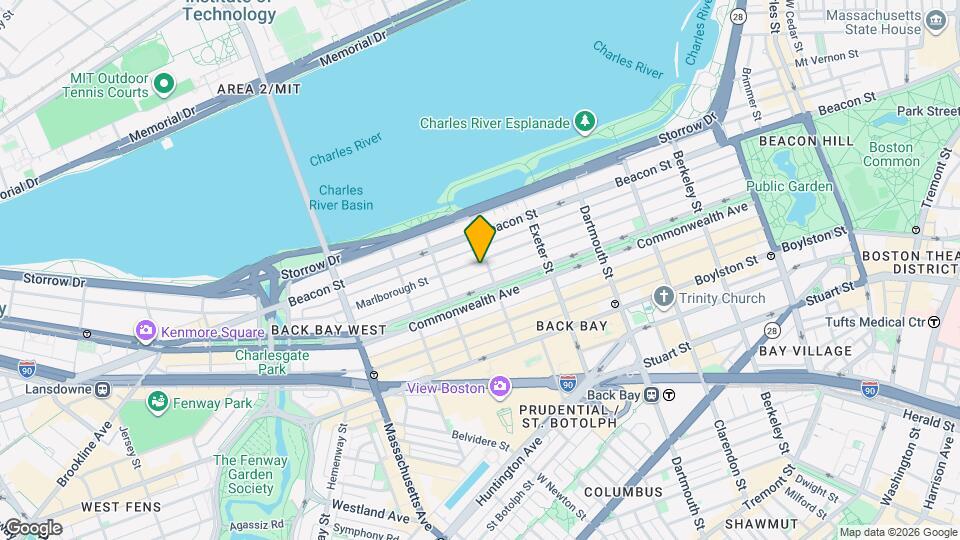 284 Marlborough St Map and Location Details