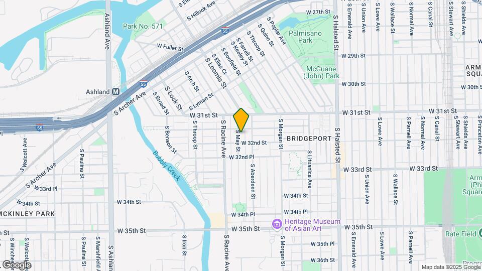 3145 S May St, Unit 1R Map and Location Details