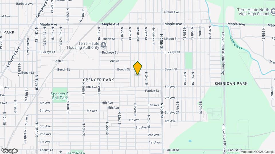 1700 Blaine Ave Map and Location Details