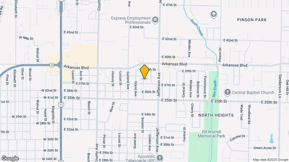 3704 Senator St Map and Location Details