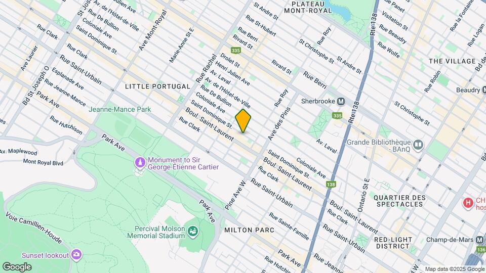 3852-3860 Saint-Dominique rue Map and Location Details