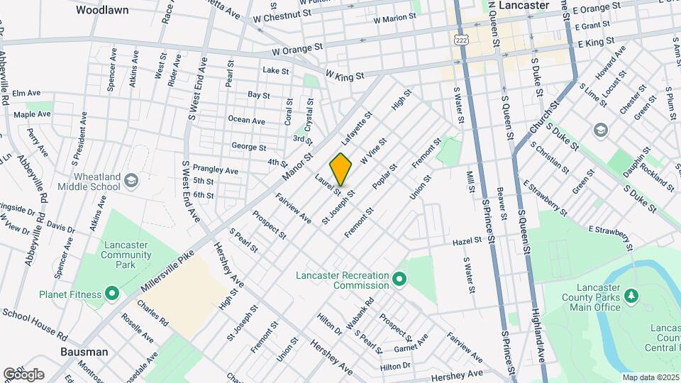 129 Laurel St Mapa y Detalles de la Ubicación