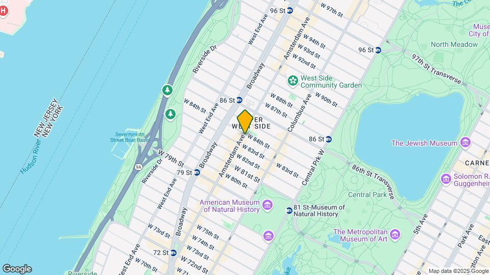 493 Amsterdam Ave Map and Location Details
