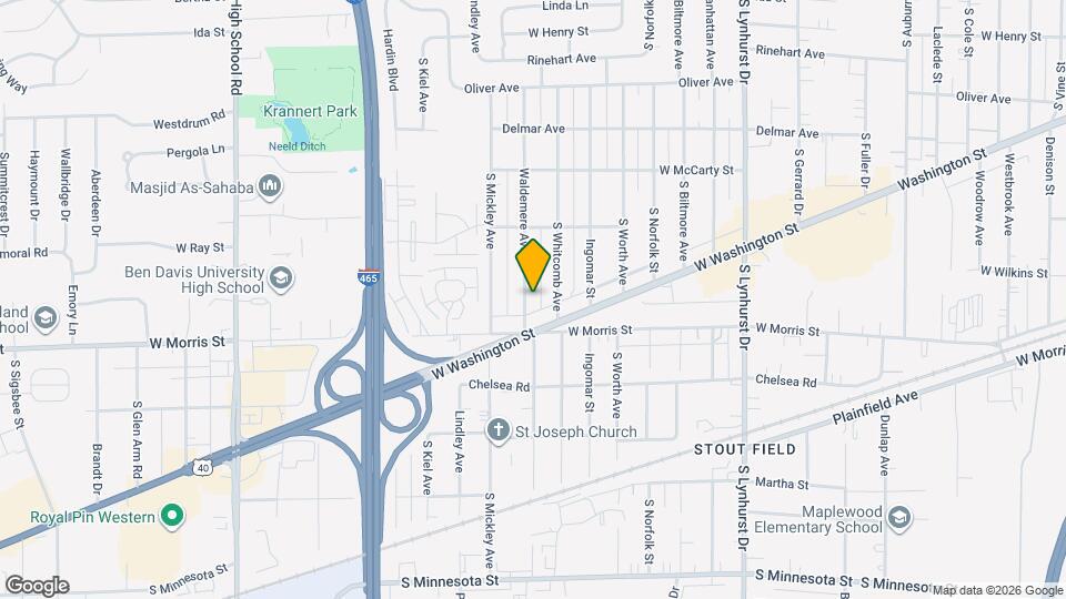 1119 Waldemere Ave Map and Location Details