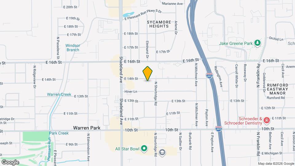 7109 E 14th St Map and Location Details