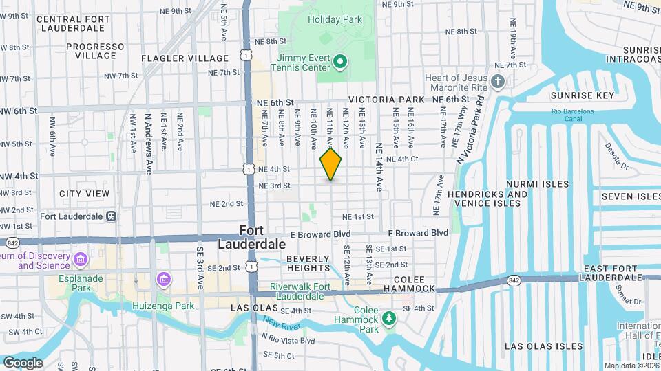 1020 NE 3rd St Map and Location Details